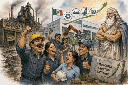 Cronos - Caricatura editorial -  La nueva era industrial