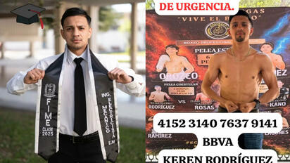 Isaías lucha por su vida tras combate de boxeo y solicitan apoyo para el pago de gastos médicos 