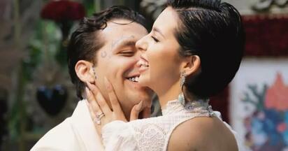 Christian Nodal celebra segundo aniversario de bodas con Ángela Aguilar 