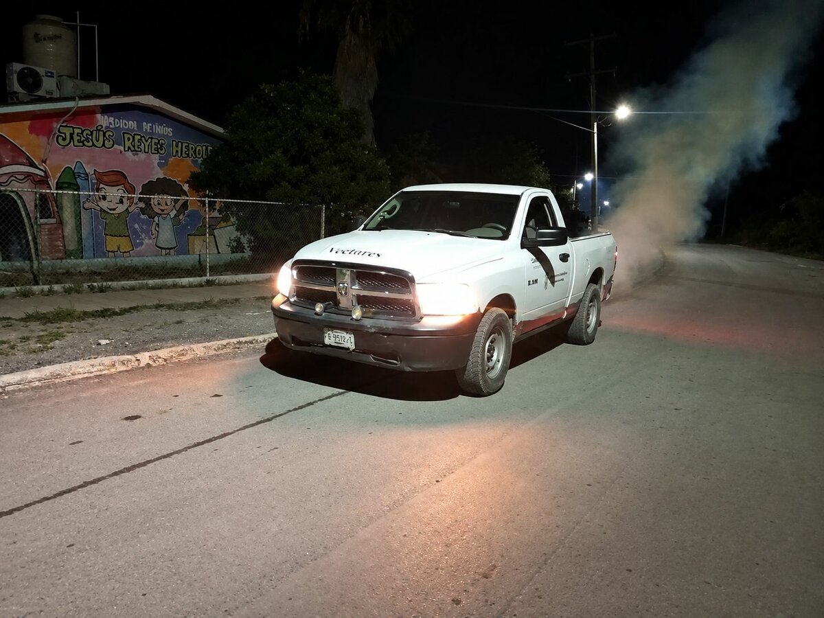 Personal del Departamento de Vectores de la Secretaría de Salud llevó a cabo una jornada de fumigación en distintos puntos de la colonia. La comunidad