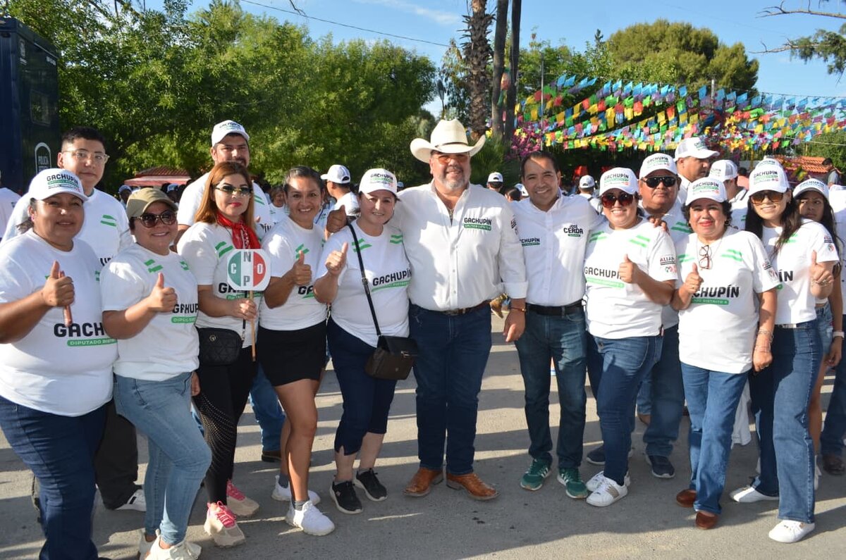 Cierre de campaña en Nadadores fortalece apoyo a Gachupín PRI-UDC