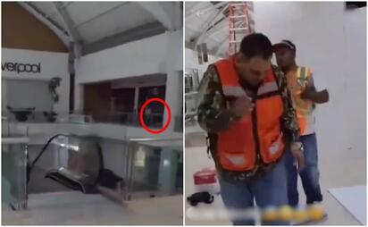 virales La misteriosa figura captada en una plaza que inquietó a trabajadores