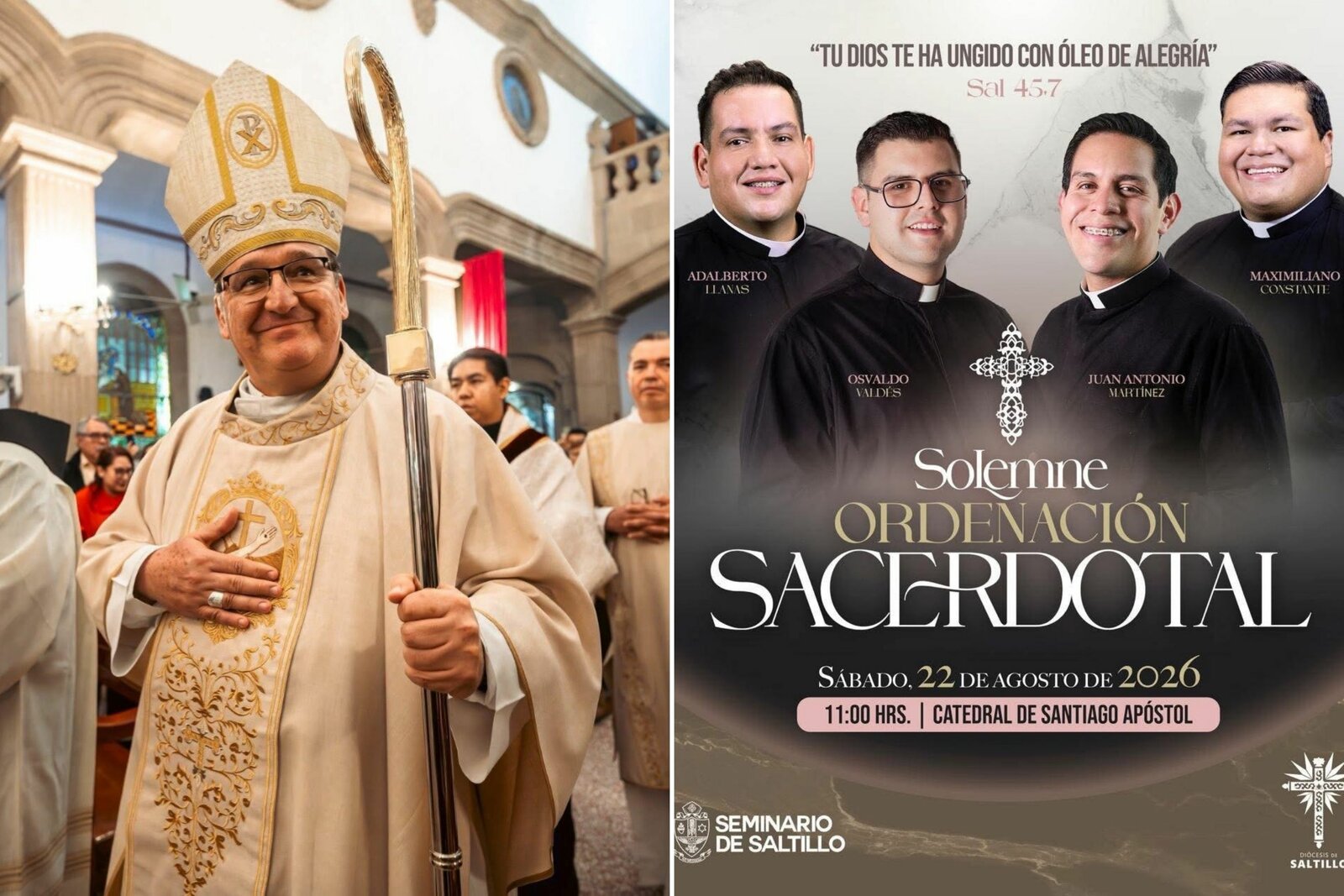 Cuatro sacerdotes serán ordenados en la región centro renovando la esperanza