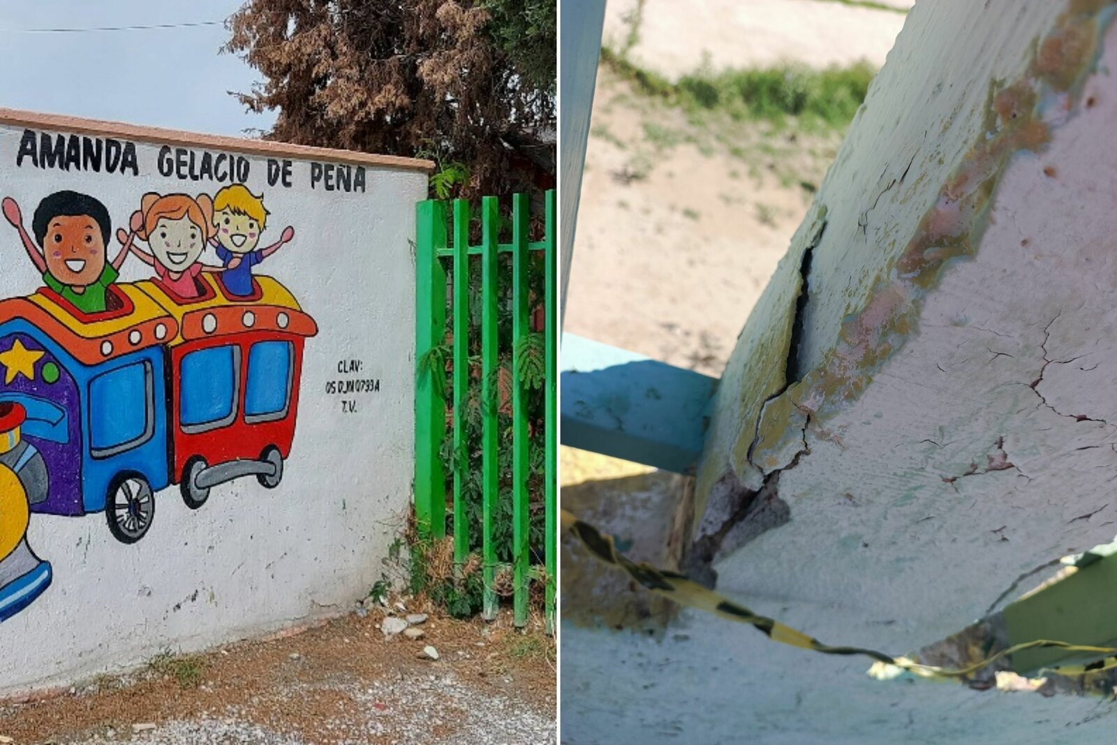 Padres alertan por barda dañada en jardín de niños