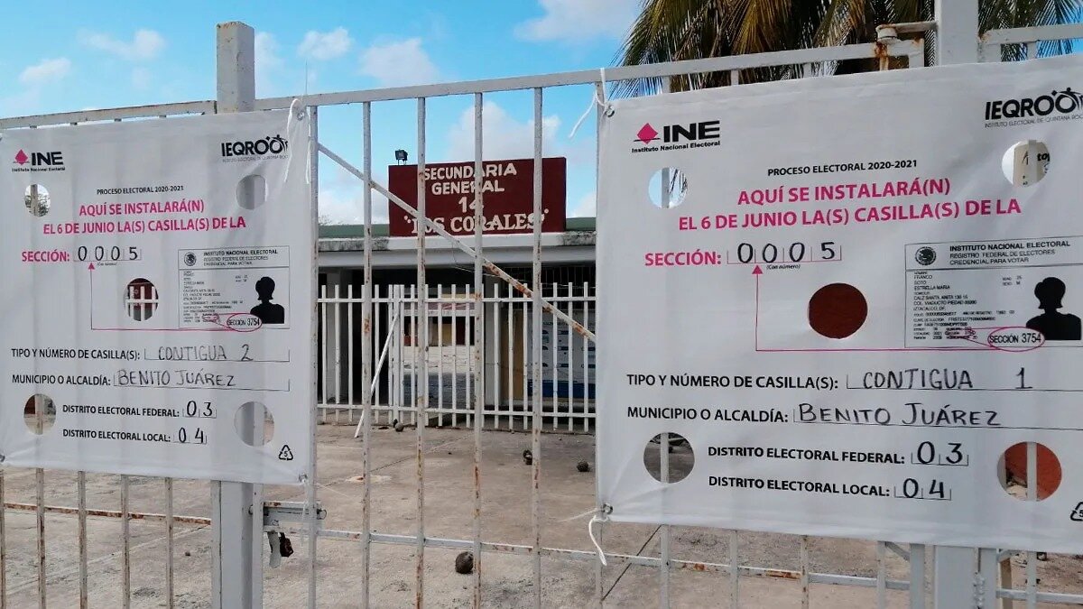 Escuelas listas para recibir jornada electoral