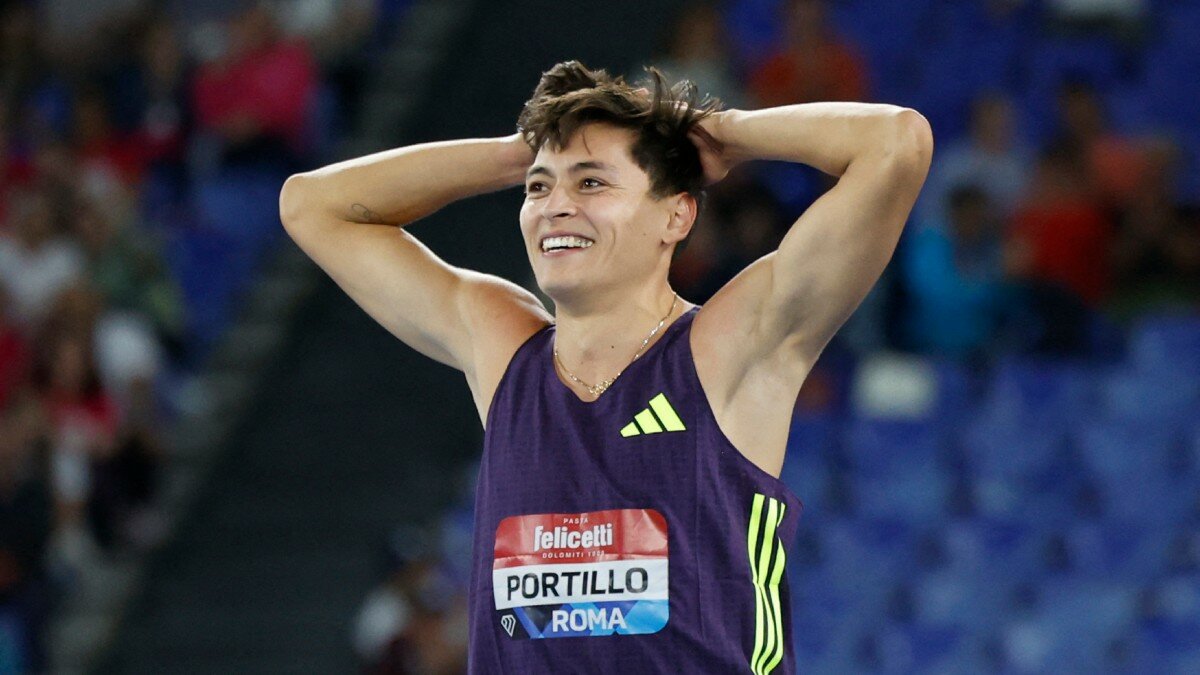 Erick Portillo, segundo en salto de altura en Liga Diamante
