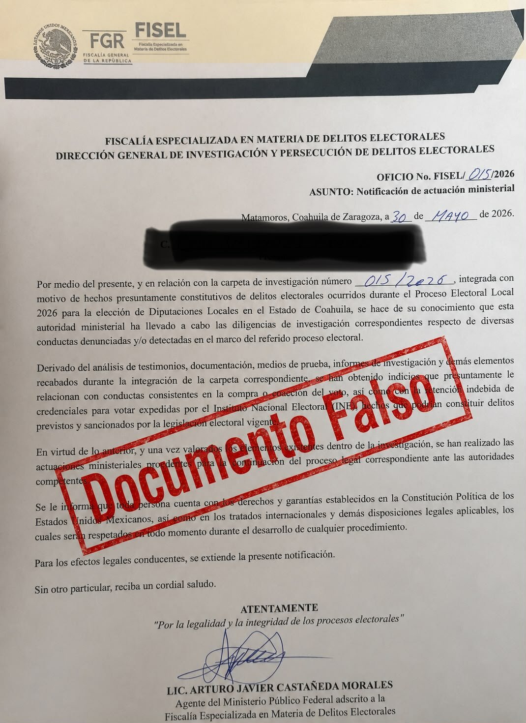 Detenidos y más órdenes de aprehensión por caso de documentos apócrifos de FGR