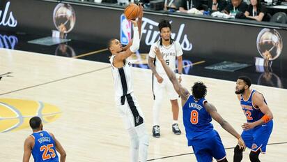 Knicks vencen 105-104 a Spurs y toman ventaja 2-0 en Finales NBA