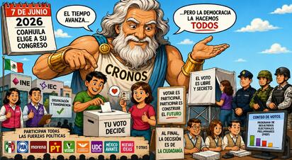 Cronos - Caricatura editorial... “¡Sal a votar!”