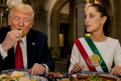 Trump difunde video con IA donde aparece junto a Claudia Sheinbaum