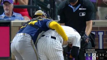 Jacob Misiorowski golpea a Tyler Freeman con lanzamiento de 98 mph