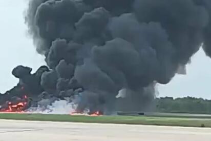 Video: Jet se estrella en aeropuerto de La Romana, República Dominicana