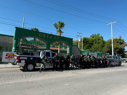 Extienden operativo de seguridad a tres escuelas de Cuatro Ciénegas tras amenaza difundida en redes