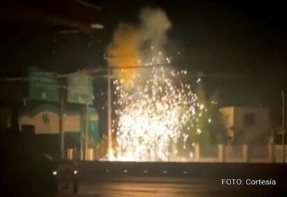 Explosión de transformador deja sin luz a 13 colonias y provoca fallas en el suministro de agua en Piedras Negras