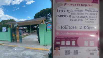 Alumnos de primaria reciben tarjetas para beca Rita Cetina