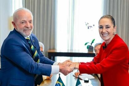 Claudia Sheinbaum y Luiz Inácio Lula da Silva reafirmaron su defensa de la no injerencia y revisaron acuerdos de cooperación entre México y Brasil.