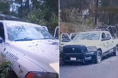 Una emboscada atribuida al CJNG contra la Guardia Civil en Nahuatzen, Michoacán, dejó cinco policías muertos y cinco lesionados durante intensos