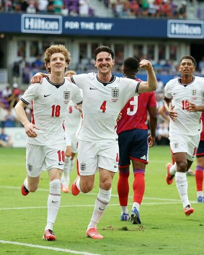 Inglaterra golea 3-0 a Costa Rica en amistoso en Orlando