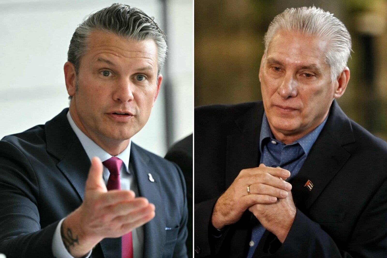 Secretario de Guerra de EU no descarta una posible captura de Díaz-Canel
