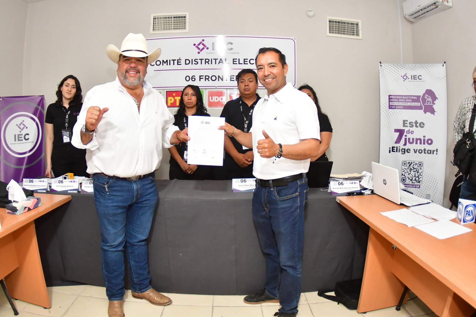 Región: Oficial ante IEC