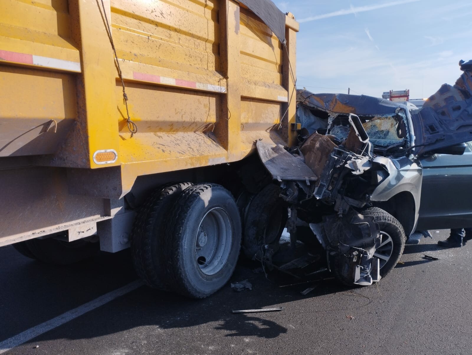 Viajaban de Texas a un funeral en Monterrey; choque en la carretera 57 deja dos muertos y tres heridos