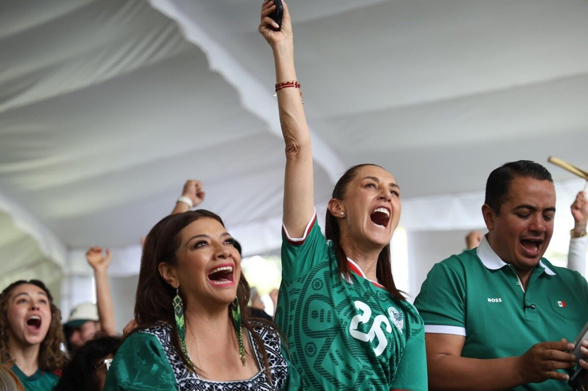Así reaccionó Sheinbaum al primer gol de México en el Mundial 2026