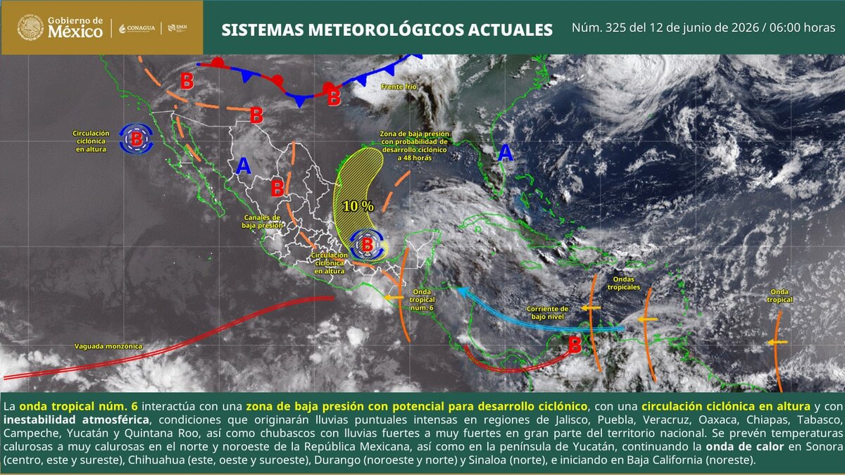 Alerta por lluvias fuertes, granizo y vientos en Coahuila