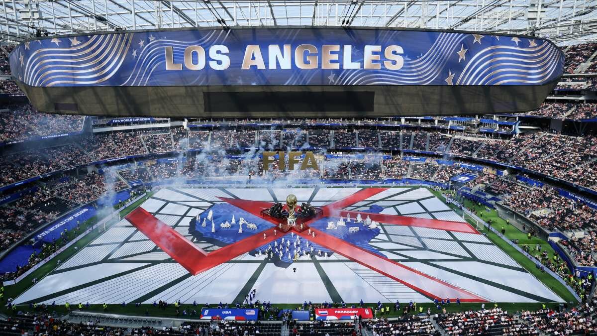 Estados Unidos celebra su ceremonia inaugural en el SoFi Stadium
