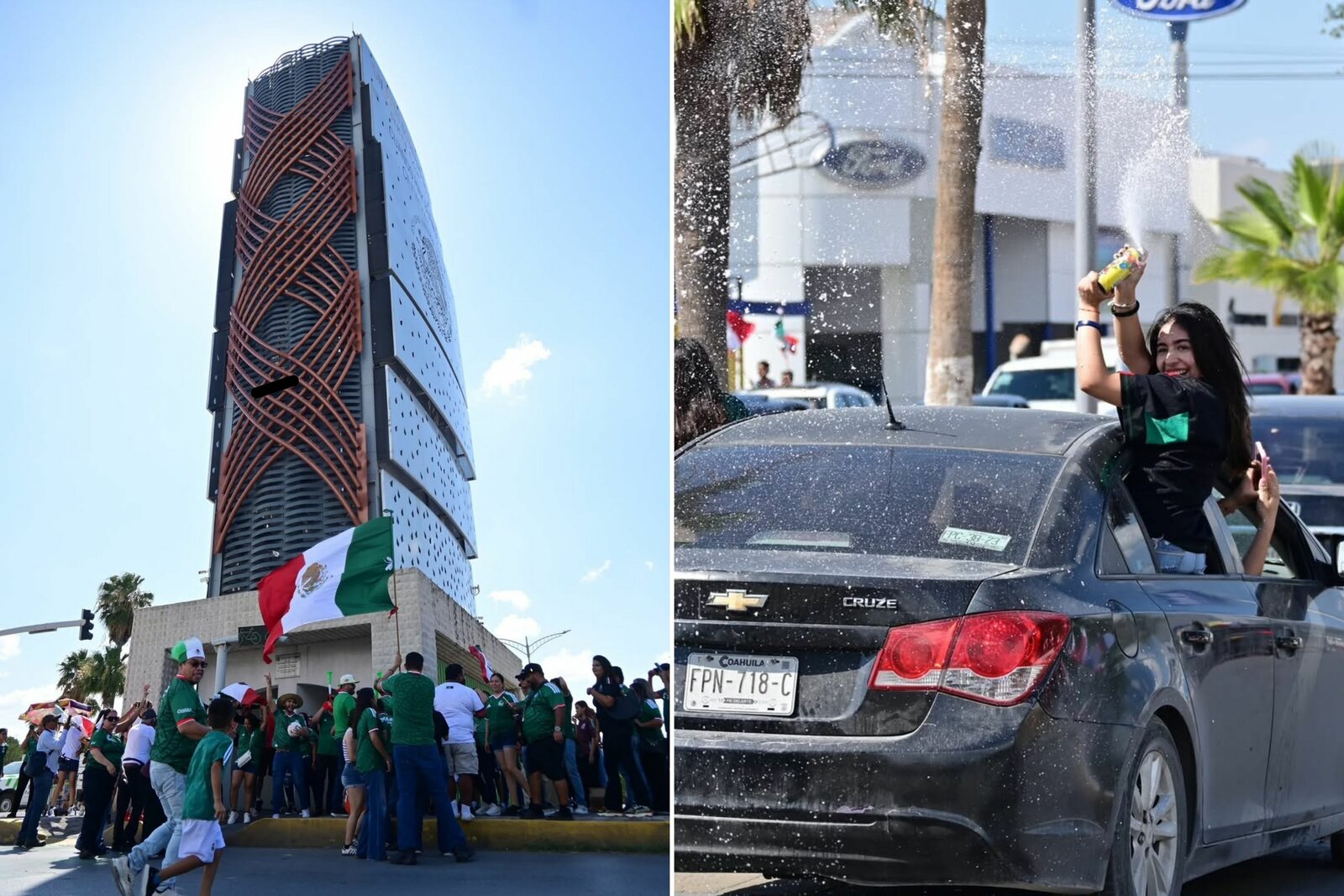 Monumento Madero, bajo vigilancia durante celebraciones mundialistas