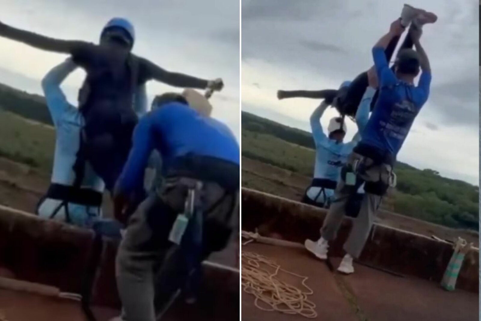 Joven muere en Brasil tras caída en actividad de 'rope jump' sin protección