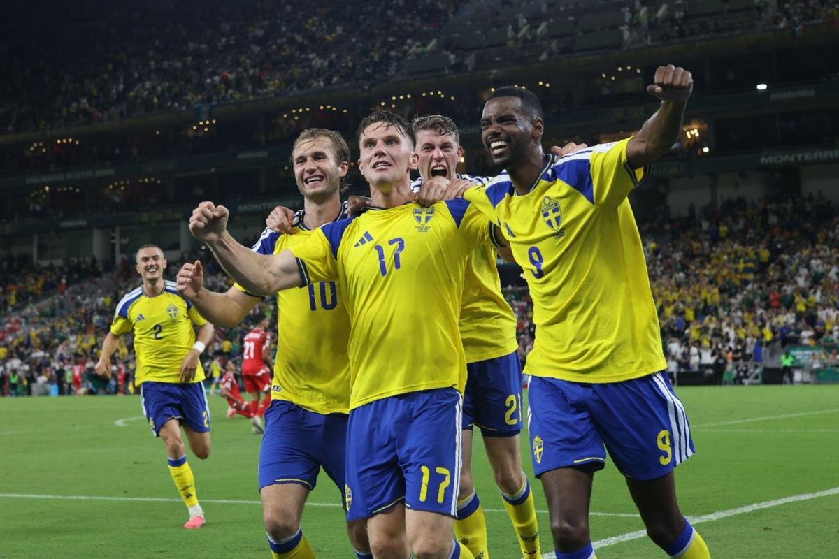 Suecia golea 5-1 a Túnez en debut del Grupo F en Monterrey