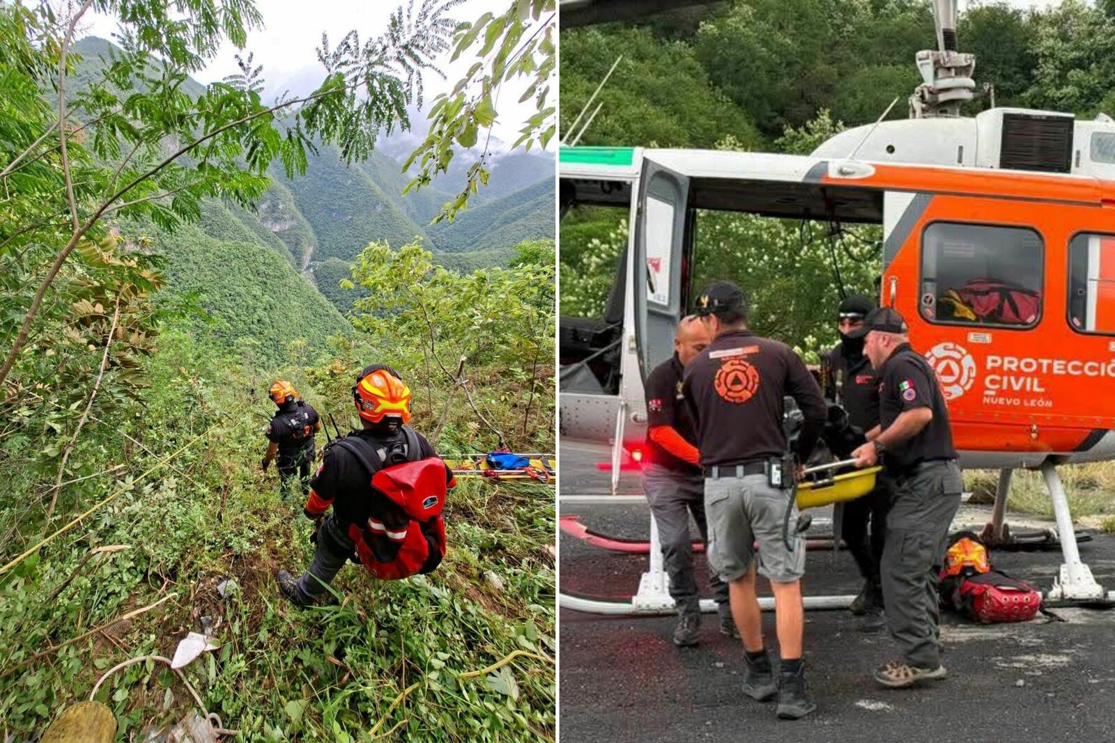 Hallan sin vida a pareja que cayó en cuatrimoto a barranco en Nuevo León