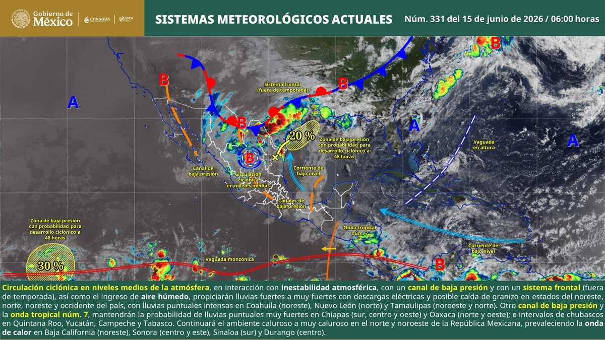 Mantiene Protección Civil vigilancia por lluvias intensas en Coahuila; atienden afectaciones en Piedras Negras