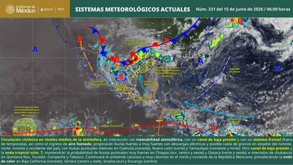 Autoridades recomiendan extremar precauciones, especialmente en zonas urbanas y áreas cercanas a cauces, arroyos y sitios susceptibles de inundación.