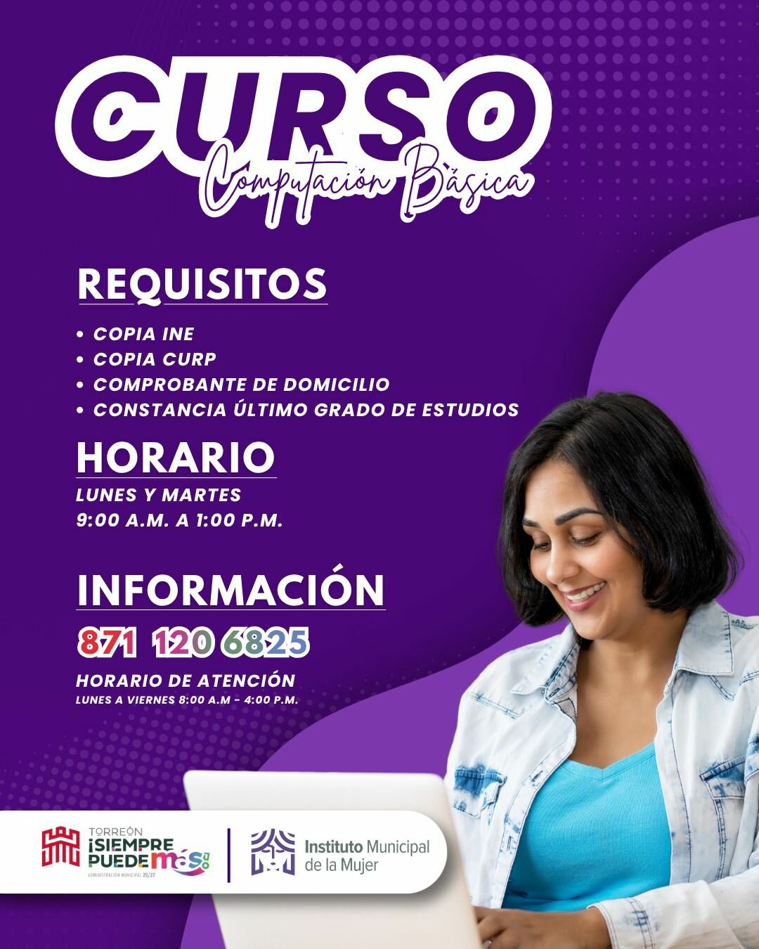 Instituto Municipal de la Mujer contribuye al emprendimiento a través de cursos de capacitación