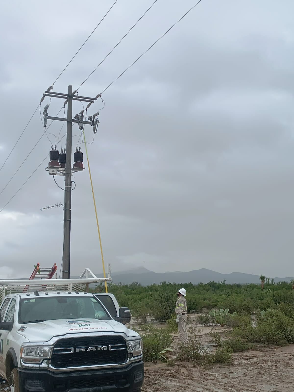 Lluvias dañan suministro eléctrico de pozos y afectan servicio de agua en Monclova y Frontera