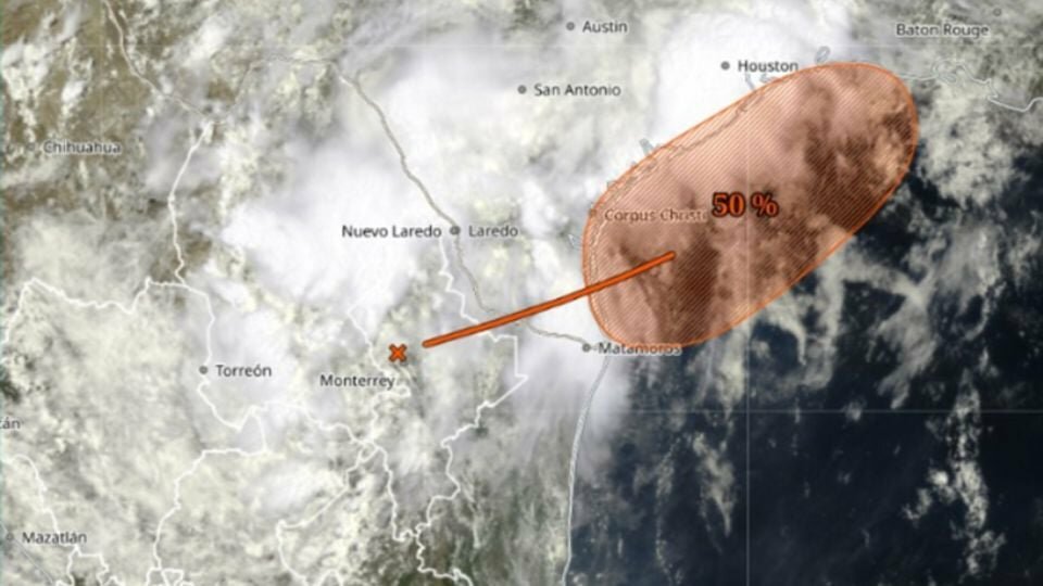 Posible ciclón se fortalece sobre el noreste; Nuevo León espera fuertes lluvias