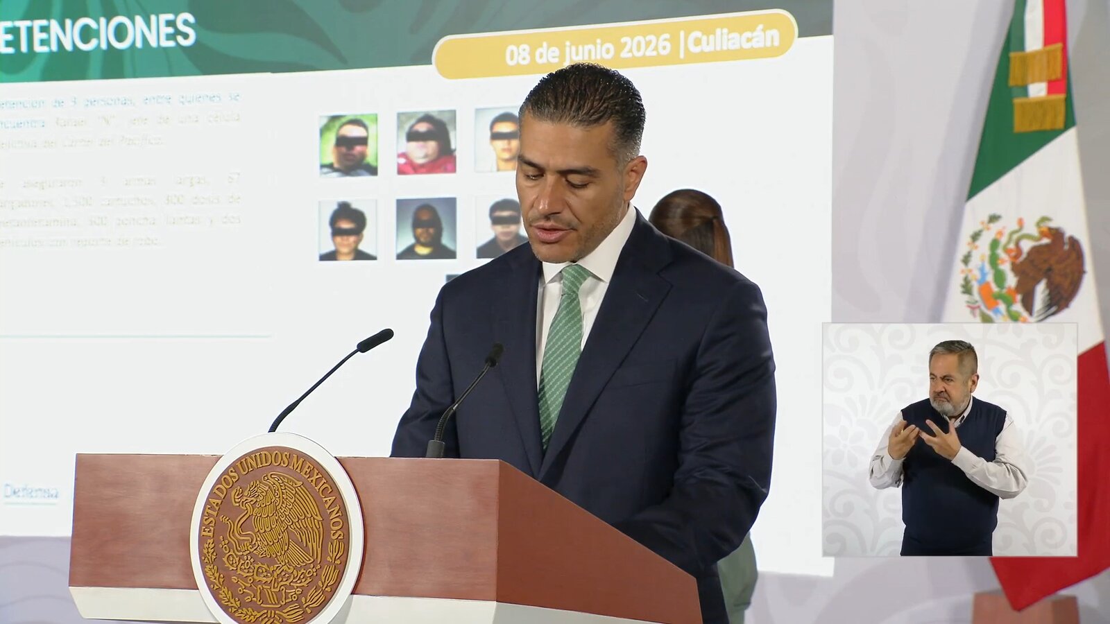 García Harfuch reporta más de 56 mil detenidos por delitos graves