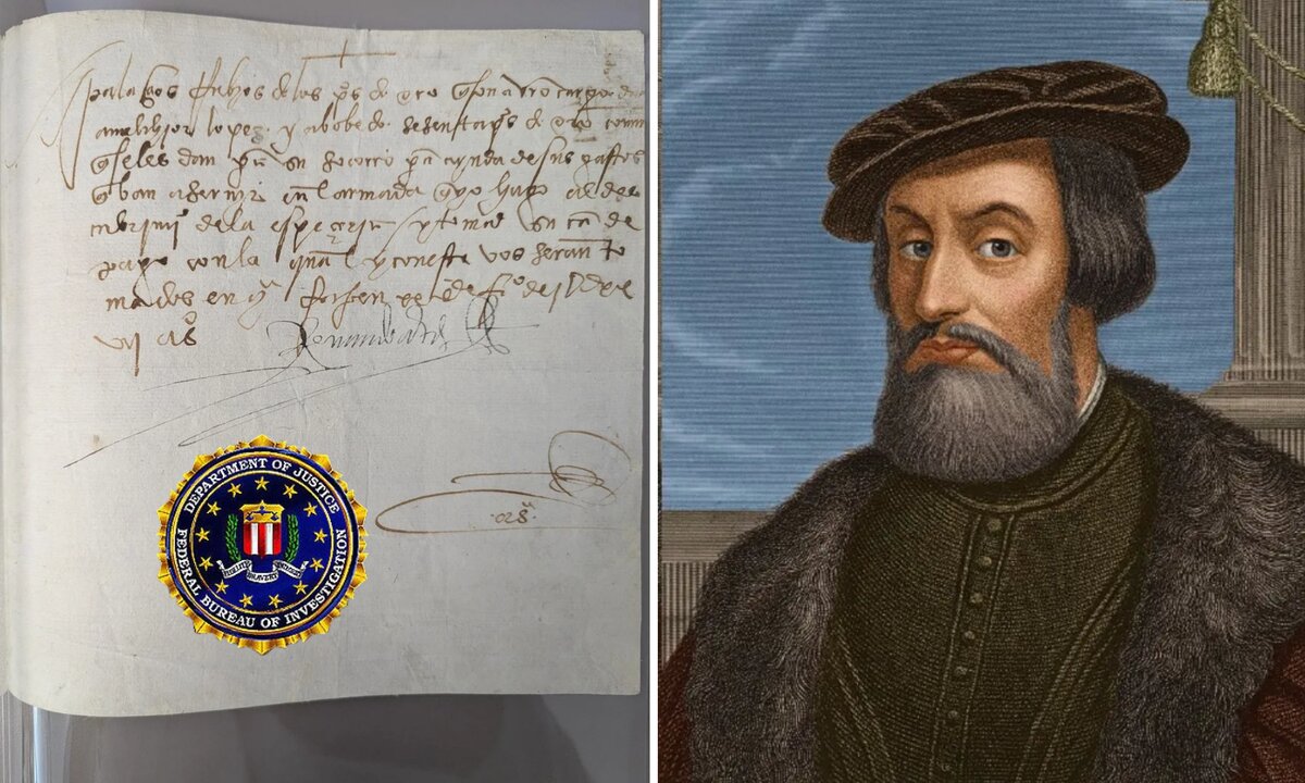 México recupera documento firmado por Hernán Cortés robado del AGN