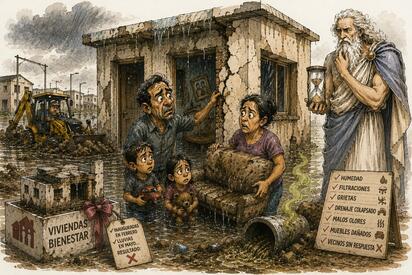 Cronos - Caricatural editorial... “Bienestar por fuera, humedad por dentro”
