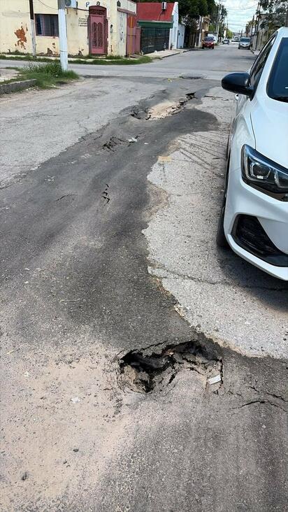 Fuertes lluvias dañan vialidades en el centro de Piedras Negras