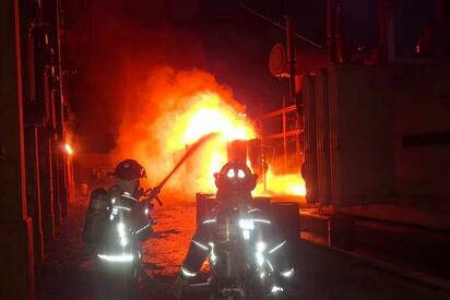 Incendio en subestación de la CFE provoca apagón en distintas zonas de Cancún