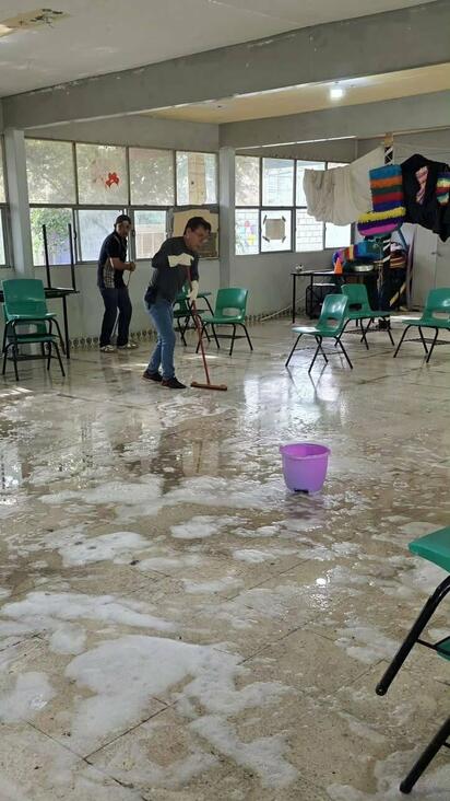 Continúan daños en calles López Mateos y Periodistas; afectan acceso a la Secundaria Benito Juárez