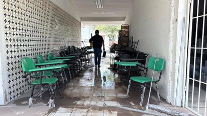 Tormenta afecta a más de 680 alumnos en Frontera