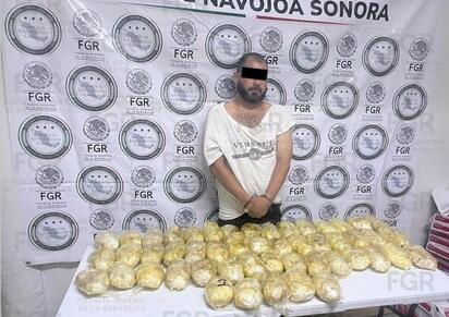Cae hombre con más de 21 kilos de metanfetamina en Sonora