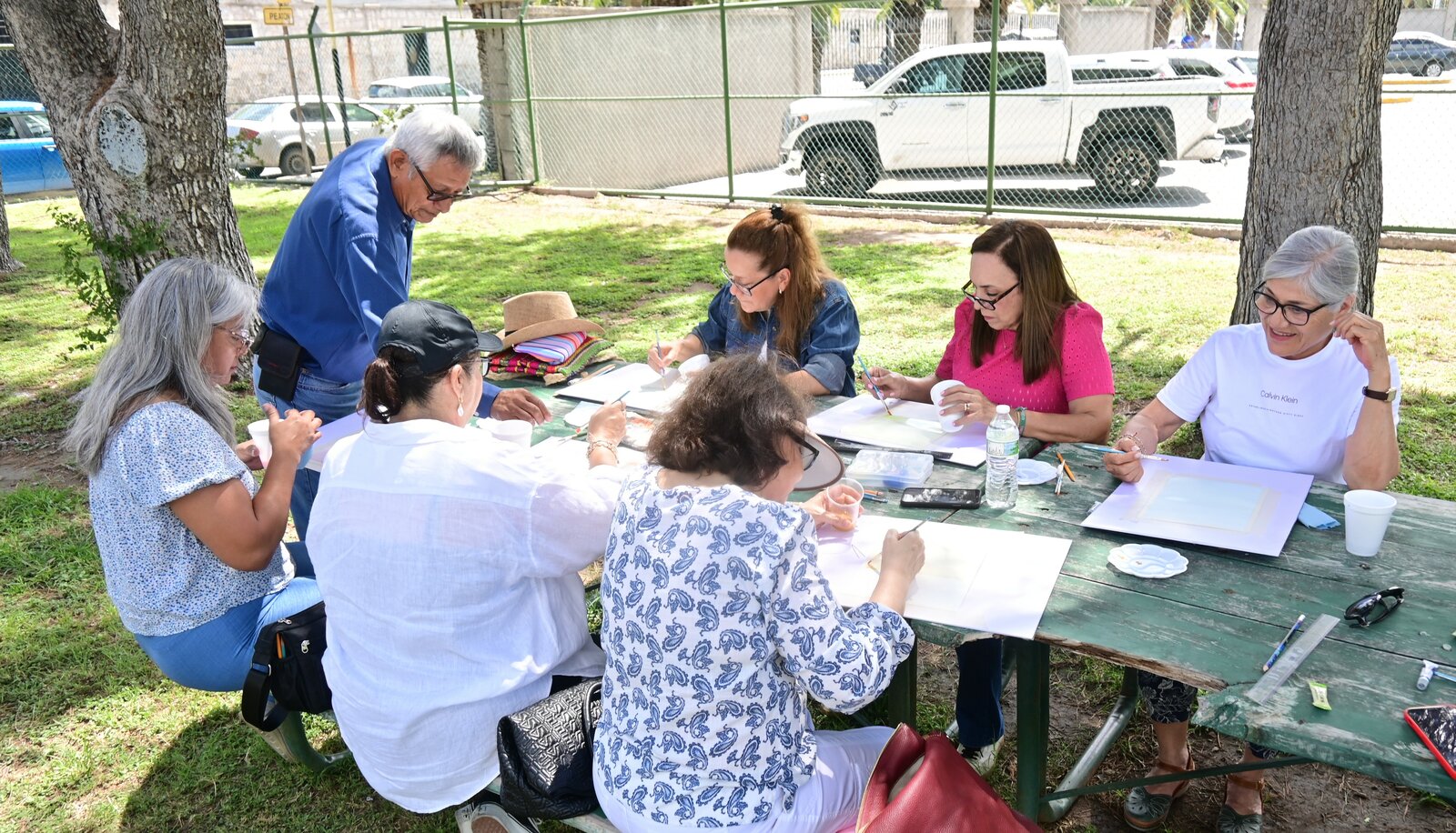 Inicia taller de acuarela con paisajes del Parque Xochipilli