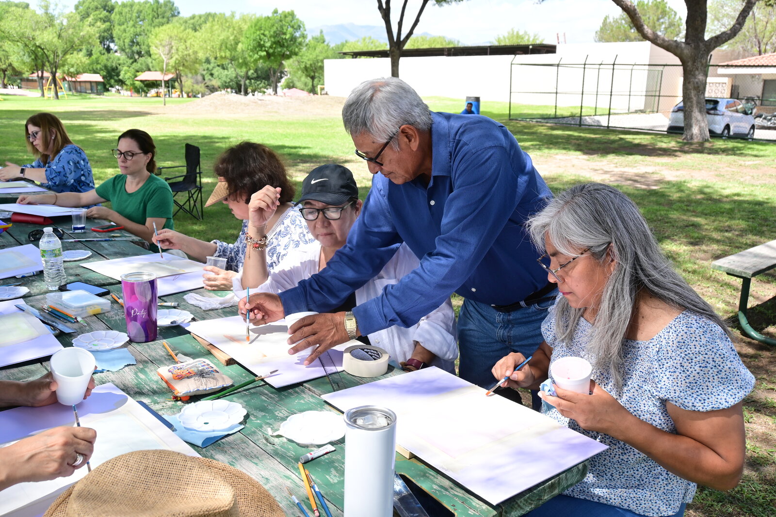 Pintura: Alumnos explorarán la técnica artística en distintos espacios del parque.