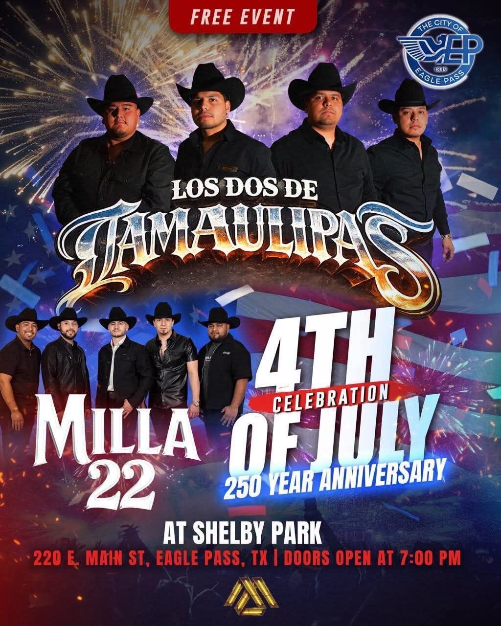 Shelby Park será sede del regreso de festejos del 4 de julio en Eagle Pass