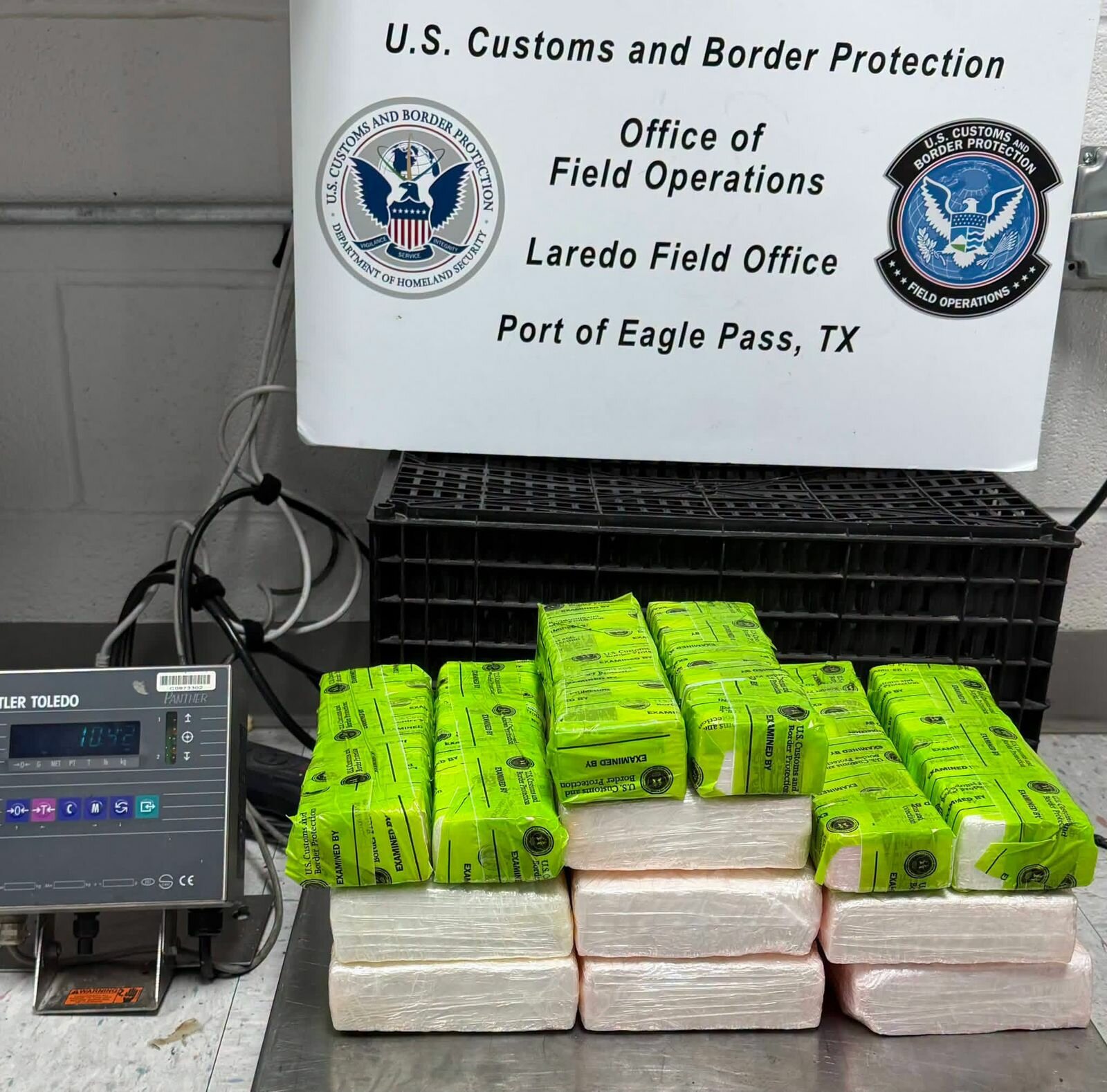 Aseguran cocaína en Eagle Pass valuada en más de 306 mil dólares