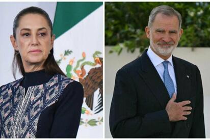 La presidenta Claudia Sheinbaum recibirá al rey Felipe VI en Palacio Nacional, donde abordarán temas relacionados con los pueblos indígenas y la historia